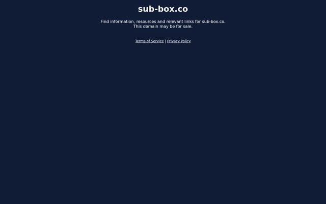 Screenshot of sub-box.co