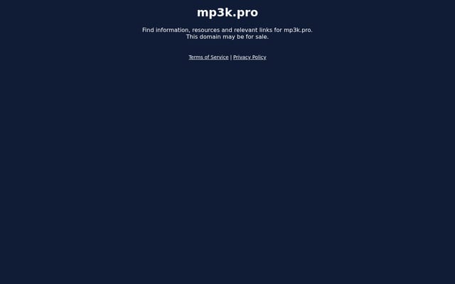 Screenshot of mp3k.pro