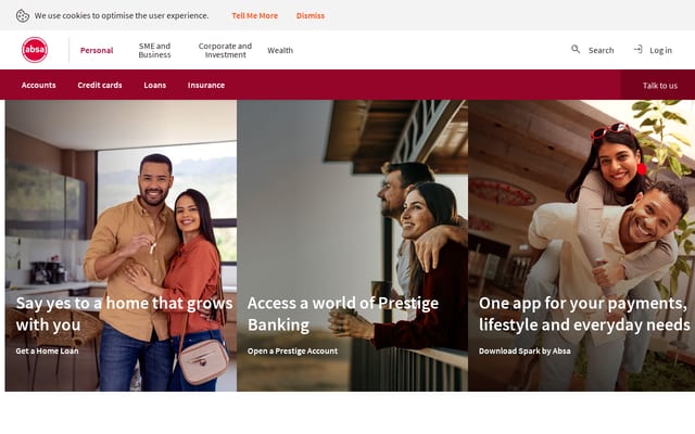 Screenshot of absabank.mu