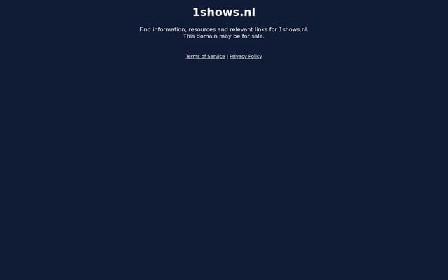Screenshot of 1shows.nl