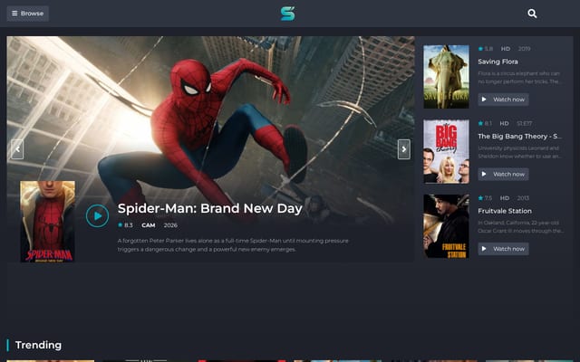 Screenshot of sflixs.com