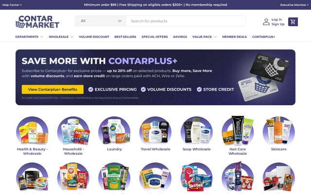 Screenshot of contarmarket.com