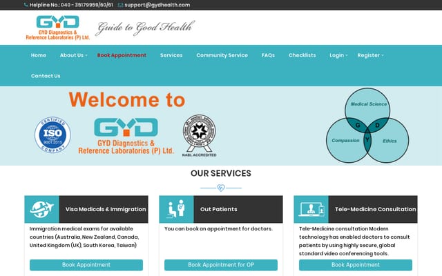Screenshot of gydhealth.com