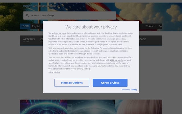 Screenshot of coolstreaming.us
