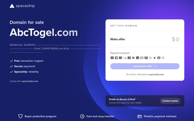 Screenshot of abctogel.com