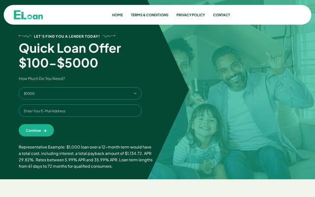 Screenshot of eiloan.com