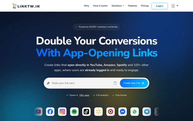 Screenshot of linktw.in