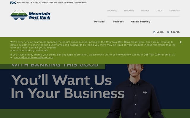 Screenshot of mtnwb.com