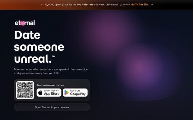 Screenshot of eternalai.org