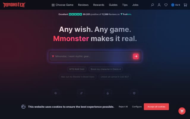Screenshot of mmonster.co
