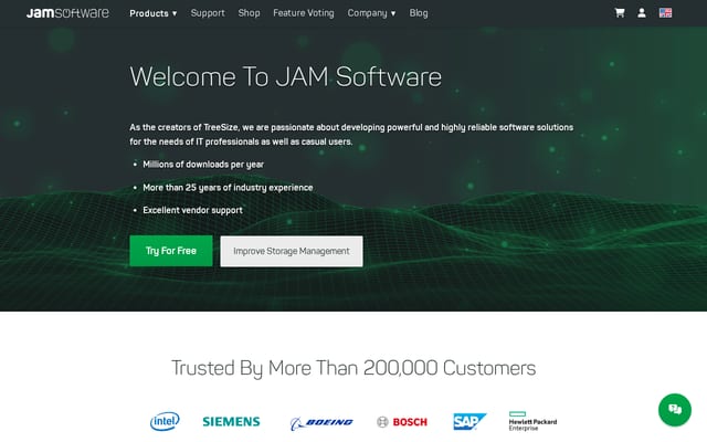Screenshot of jam-software.com