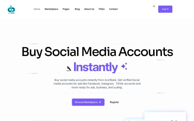 Screenshot of acctbank.com