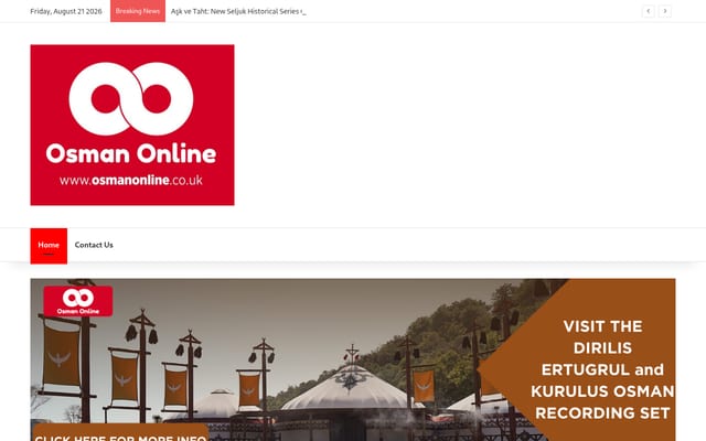 Screenshot of osmanonline.co.uk