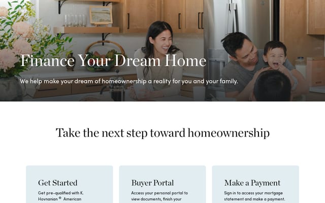 Screenshot of khovmortgage.com