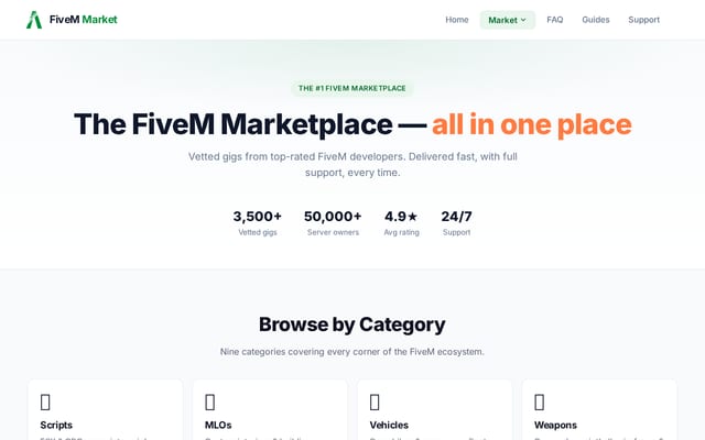 Screenshot of fivem.market