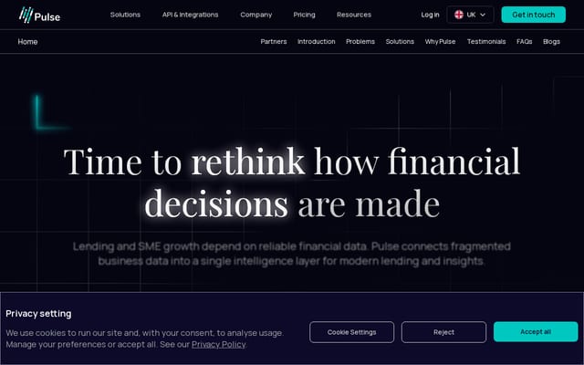 Screenshot of mypulse.io