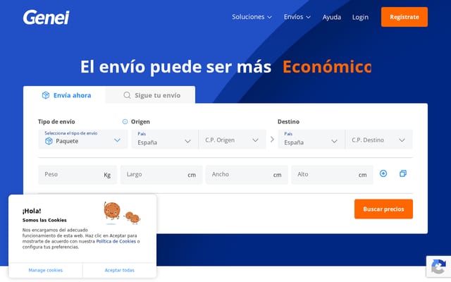 Screenshot of genei.es