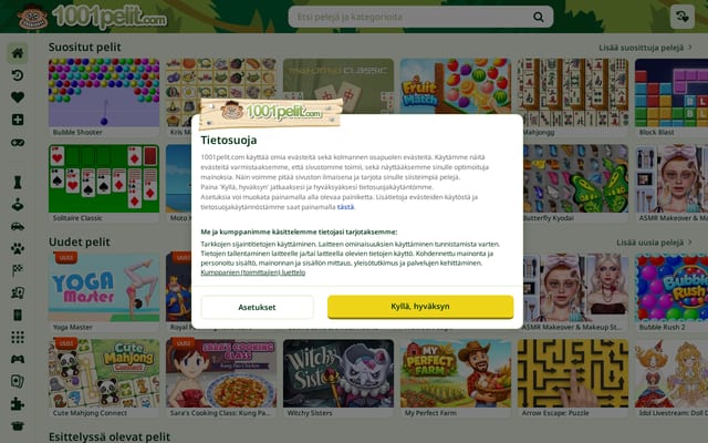 Screenshot of 1001pelit.com