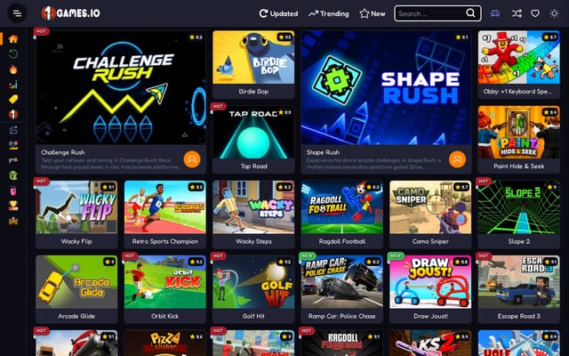 Screenshot of 1games.io