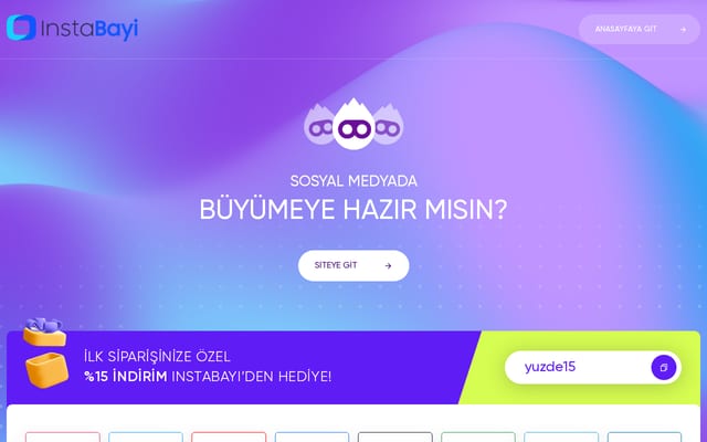 Screenshot of instabayi.com