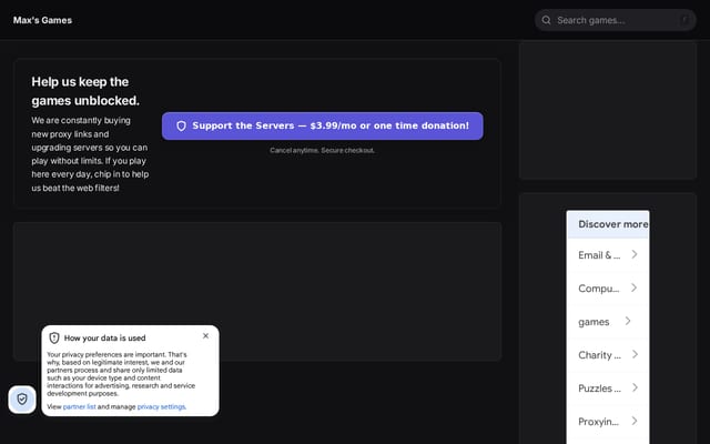 Screenshot of polarchill.org