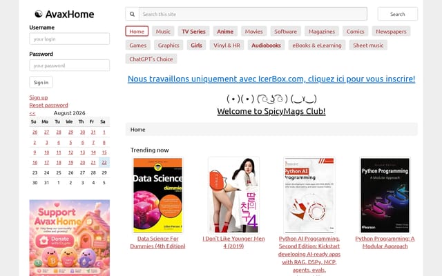 Screenshot of avxhm.se