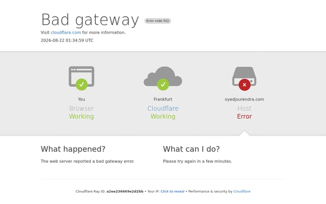 Screenshot of oyedjsurendra.com