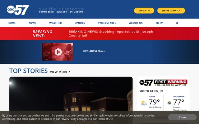 Screenshot of abc57.com