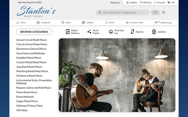 Screenshot of stantons.com