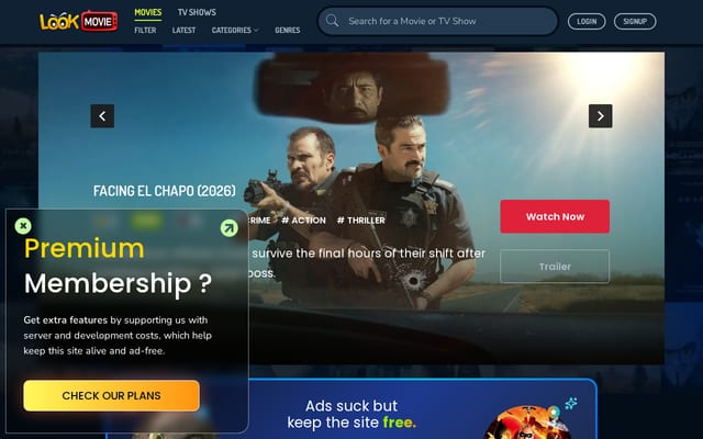 Screenshot of lookmovie2.to