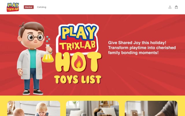 Screenshot of playtrixlab.com