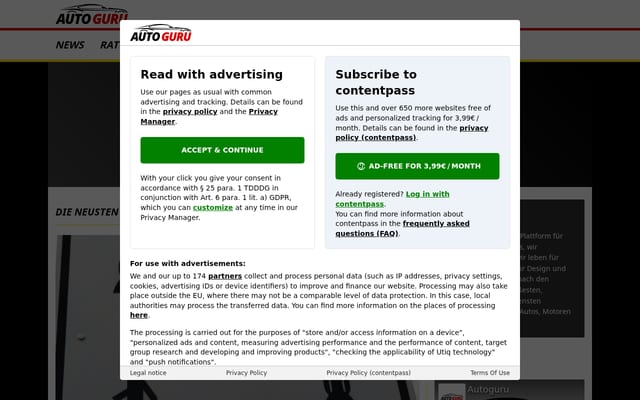Screenshot of autoguru.de