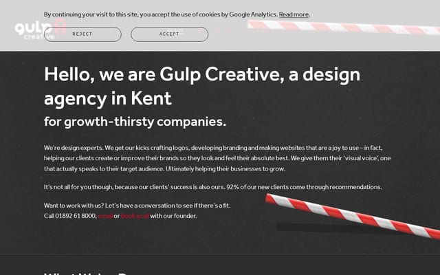 Screenshot of gulpcreative.com