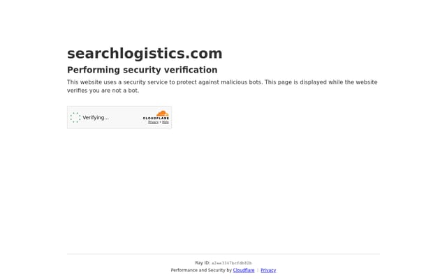 Screenshot of searchlogistics.com