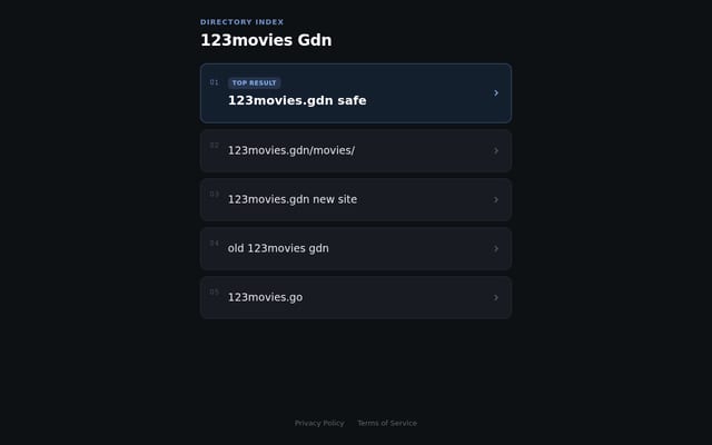 Screenshot of 123movie.gdn