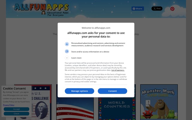 Screenshot of allfunapps.com