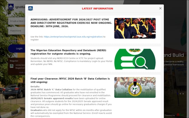 Screenshot of iaueesp.com