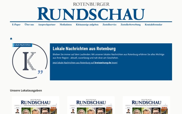 Screenshot of rotenburger-rundschau.de