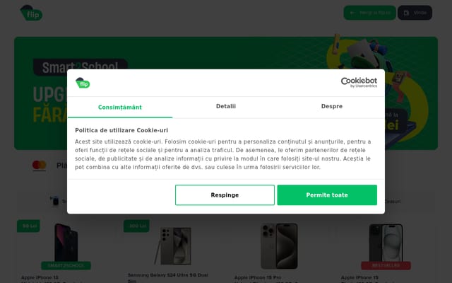 Screenshot of flip.ro