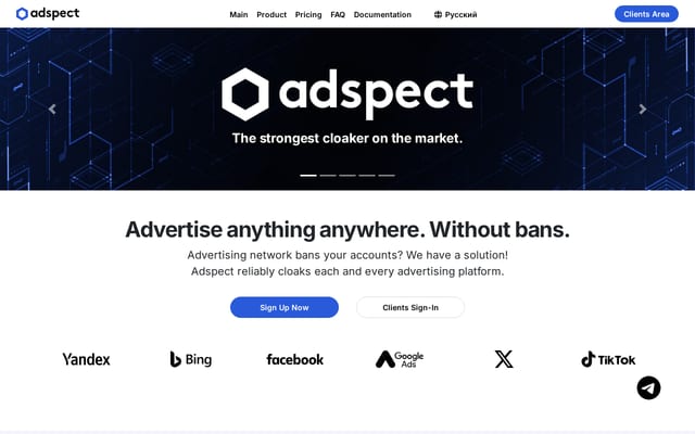 Screenshot of adspect.ai