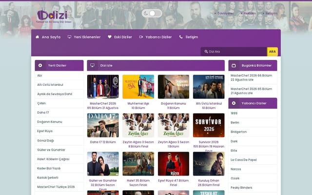 Screenshot of ddizi.pro