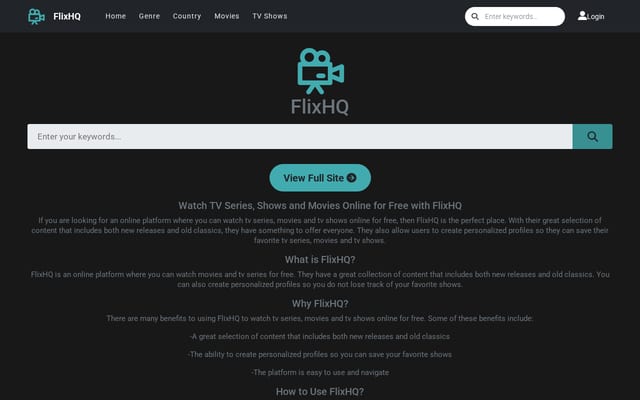 Screenshot of flixhq.ws