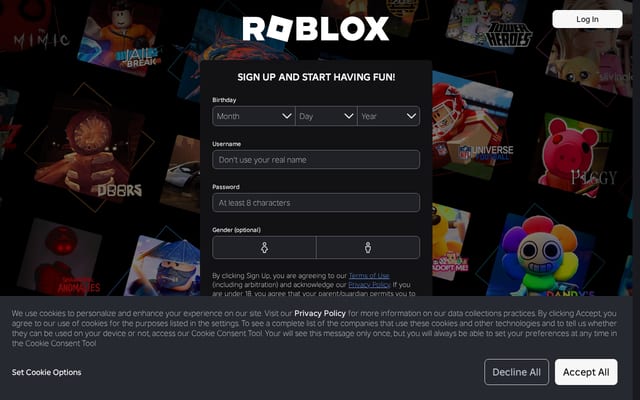Screenshot of gooblox.com