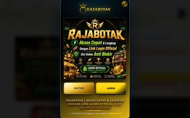 Screenshot of rajabotak126.xyz