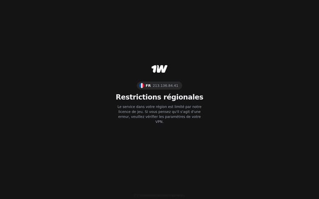 Screenshot of 1win.com.ci