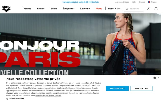 Screenshot of arenasport.com