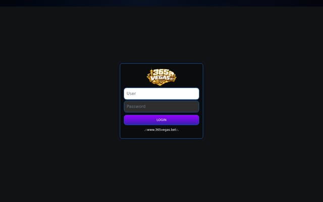 Screenshot of 365vegas.bet