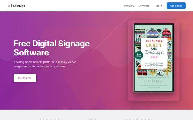 Screenshot of ablesign.tv