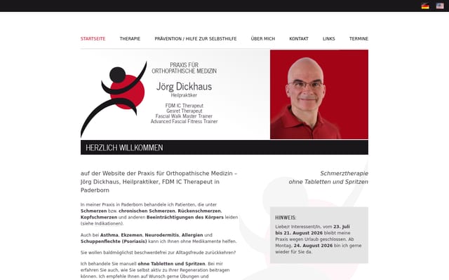 Screenshot of orthopathie.net