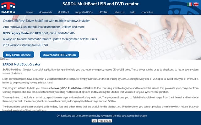Screenshot of sarducd.it